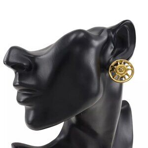 CHANEL Earring Plated Gold 8.7g Women